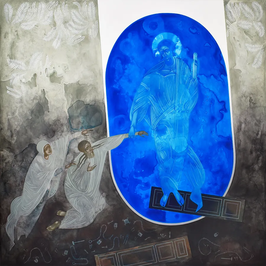 Image of Untitled by Khrystyna Kvyk, size: 70x60cm, made of canvas/oil, Painting medium, priced at $1000